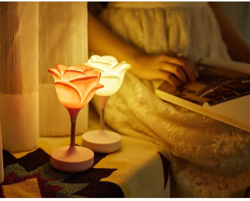 Touch Rose Usb Nigtht Light Creative Bedroom Silicone