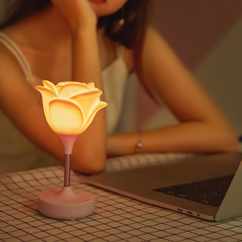 Touch Rose Usb Nigtht Light Creative Bedroom Silicone