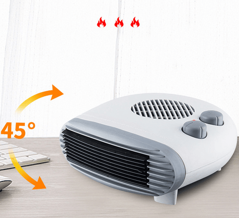 Portable fan heater with adjustable settings and oscillation, perfect for warming any room efficiently.