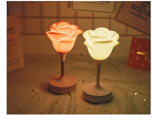 Touch Rose Usb Nigtht Light Creative Bedroom Silicone